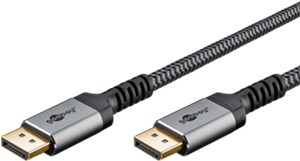 DisplayPort-Kabel, DP 1.4, 1 m, Sharkskin Grey DisplayPort-Kabel, DP 1.4, 1 m, Sharkskin Grey