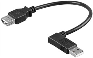 USB 2.0 Hi-Speed Verlängerungskabel 90°