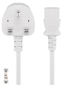 UK - cold-device cord; 2.5 m, white UK - cold-device cord; 2.5 m, white