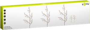 Set di 3 alberi luminosi con 75 LED
