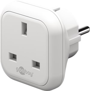 Adaptateur de Voyage Royaume-Uni vers Europe, blanc