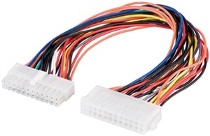 Rallonge de Câble Electrique ATX/EATX Carte Mère PC 24 Broches 