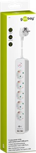 5-Way Power Strip with Switch and USB