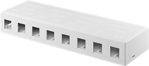 Keystone-Leergehäuse 8-port