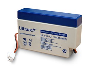 Batteria al piombo 12 V, 0,8 Ah (UL0.8-12)