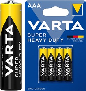 R03/AAA (Micro) (2003) Batterie, 4 Stk. im Blister