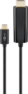 USB-C™- HDMI Adapterkabel 4k @ 60 Hz, 1,80m, schwarz