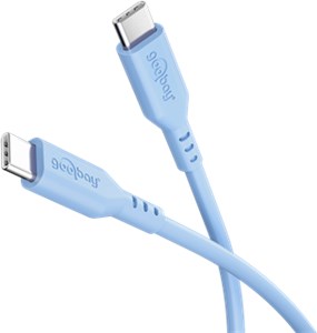 USB-C™-Silikonkabel, 1,5 m, blau USB-C™-Silikonkabel, 1,5 m, blau