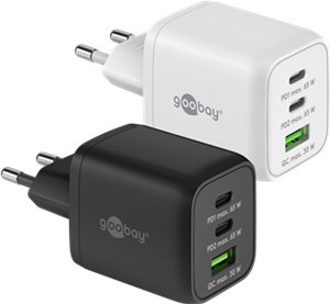 Chargeur Rapide Multiport USB-C™ PD GaN Nano (65 W) noir