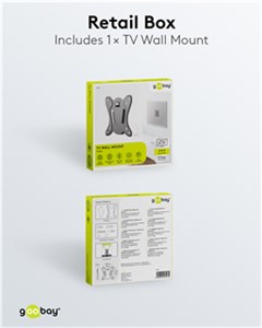 TV Wall Mount Basic Fix (Size S)