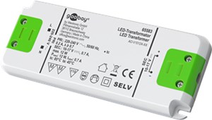LED-Konstantstrom-Trafo 700 mA, 12 W, superflach