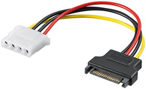 PC-Stromkabel/Stromadapter, SATA-Buchse zu 5.25-Buchse