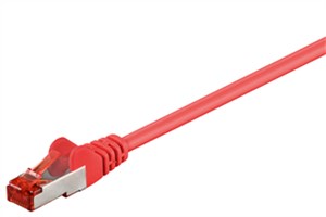 CAT 6 cavo patch S/FTP (PiMF), rosso, 0,25 m