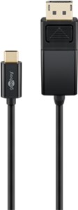 USB-C™- DisplayPort™-Adapterkabel 4K 60 Hz, 1,20 m, schwarz