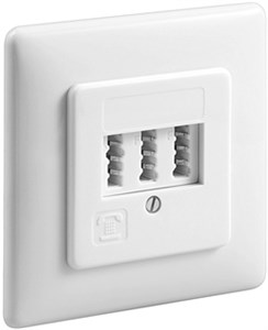 3x TAE-NFF Wall Plate, Flush Mount