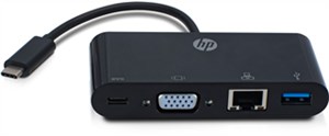 USB-C™ auf VGA, USB-C, USB 3.0 und Ethernet - Mehrfachconnector