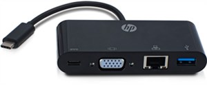 USB-C™ auf VGA, USB-C, USB 3.0 und Ethernet - Mehrfachconnector USB-C™ auf VGA, USB-C, USB 3.0 und Ethernet - Mehrfachconnector