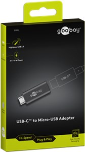 Micro-USB/USB-C™ OTG Hi-Speed-Adapter für den Anschluss von Ladekabeln 