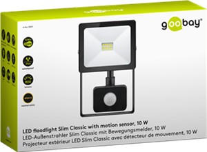 LED-Außenstrahler, 10 W, Slim Classic, mit Bewegungsmelder LED-Außenstrahler, 10 W, Slim Classic, mit Bewegungsmelder