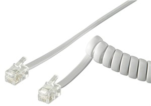 Phone handset spiral cable