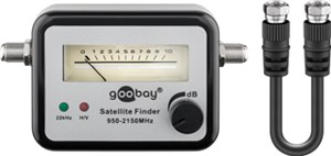 Misuratore / rilevatore di satelliti con indicazione analogica del livello + segnale acustico (buzzer)