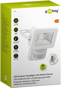 LED-Außenstrahler, 10 W, mit Bewegungsmelder
