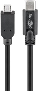 USB 2.0 Cable (USB-C™ to Micro-B 2.0), Black