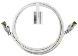 GHMT-zertifiziertes CAT 8.1 Patchkabel, S/FTP (PiMF), weiß GHMT-zertifiziertes CAT 8.1 Patchkabel, S/FTP (PiMF), weiß