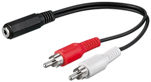 Audio-Kabeladapter 3,5-mm-Buchse zu Cinch-Stecker