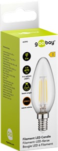 Candela a filamento LED, 4 W Candela a filamento LED, 4 W