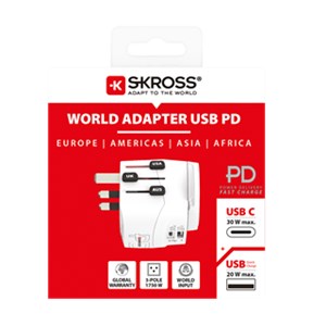 World Adapter PRO Light USB AC30PD