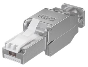 Tool-free RJ45 network connector CAT 6 STP shielded