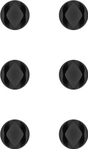 Cable Management 2 Slots, Black 