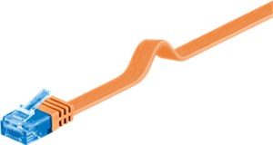 CAT 6A flat-patch cable U/UTP, orange