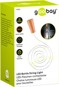 Bottle String Light with 10 LEDs, incl. Timer