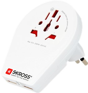 Country Adapter World to Switzerland + Italy + Brazil USB* Country Adapter World to Switzerland + Italy + Brazil USB*