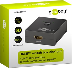 HDMI™ Umschaltbox, 2 Eingänge / 1 Ausgang HDMI™ Umschaltbox, 2 Eingänge / 1 Ausgang