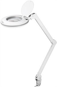 LED Magnifying Lamp with Clamp, 9 W