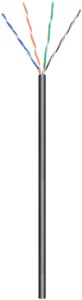 CAT 6 outdoor network cable, U/UTP, black CAT 6 outdoor network cable, U/UTP, black