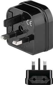 Netzadapter UK, Schwarz