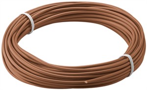 Izolowany przewód miedziany, 10 m, brązowy