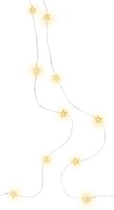 Guirlande Lumineuse à Fil d'Argent "Étoiles" 20 LED