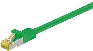 RJ45 Câble Patch, CAT 6A S/FTP (PiMF), 500 MHz, avec CAT 7 Câble Brut, Vert