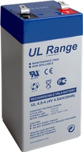 Batteria al piombo 4 V, 4,5Ah (UL4.5-4)