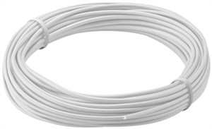 Insulated Copper Wire, 10 m, white