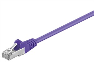 CAT 5e Patchkabel, SF/UTP, violett