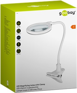 LED Magnifying Lamp with Clamp, 6 W