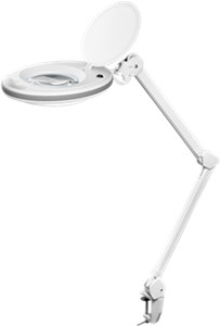 LED Magnifying Lamp with Clamp, 8 W