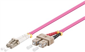 Fibre-optic Cable, Multimode (OM4) Violett