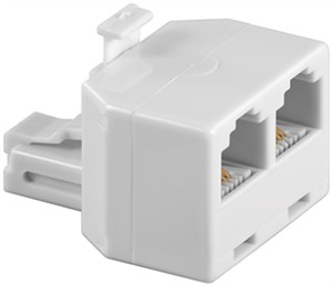 Câble adaptateur téléphonique RJ11 - RJ45 - Câble adaptateur téléphonique,  Connecteur 1 : RJ11 mâle (6p4c), Connecteur 2 : RJ45 mâle (8p4c), Longueur  : 3 mètres, Couleur : noir